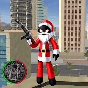 圣诞老人绳索英雄(Santa Claus Stickman)