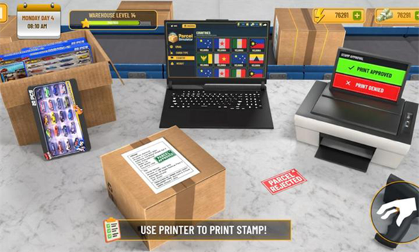 包裹递送模拟器3d